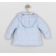 Emile et Rose AW26  Pale Blue Microfibre Jacket with hood and mitts - 9286PB
