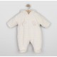 Emile et Rose AW26 Fleece Ivory Pram suit with 3D teddy - 2568V