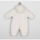 Emile et Rose AW26 Fleece Ivory Pram suit with 3D teddy - 2568V