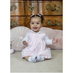 Emile et Rose AW26 Pinafore Dress Pale Pink - 8487PP