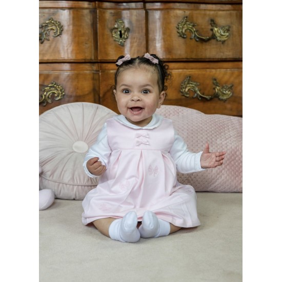Emile et Rose AW26 Pinafore Dress Pale Pink - 8487PP