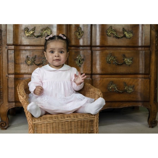 Emile et Rose AW26 Jersey Dress Pale Pink - 8486PP