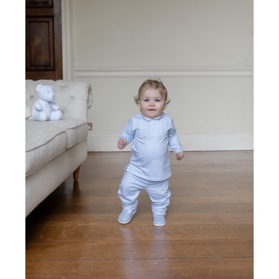 AW26 Emile et Rose Pale Blue Pleated top and trouser set 6522BP AW26 Emile et Rose Pale Blue Pleated top and trouser set 6522BP