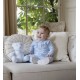 AW26 Emile et Rose Pale Blue Pleated top and trouser set 6522BP AW26 Emile et Rose Pale Blue Pleated top and trouser set 6522BP