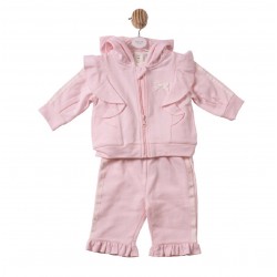 Mintini  AW26 Pink and White Jog Set 3PC MB7512