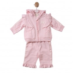 Mintini AW26 Pink and White Jog Set 3PC MB7512 Mintini AW26 Pink and White Jog Set 3PC MB7512