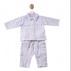 Mintini AW26 Blue Shirt and Trouser Set MB7406
