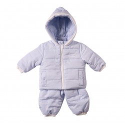 Mintini boys pale blue winter coat and trouser set MB7264