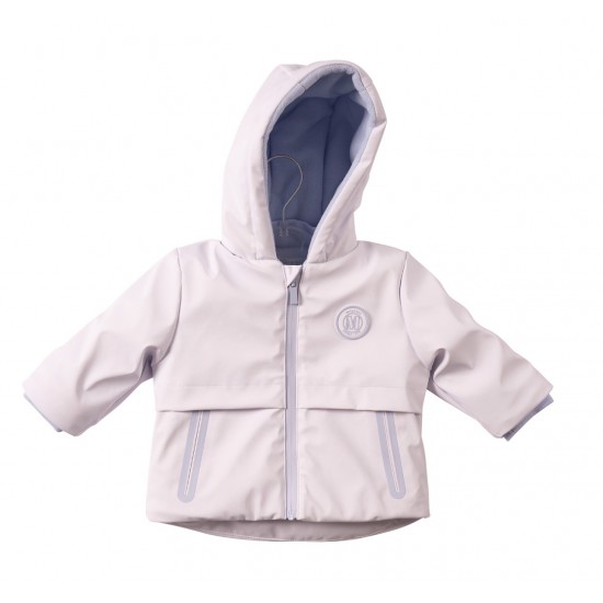 Mintini boy white and pale blue rain jacket MB7267 Mintini boy white and pale blue rain jacket MB7267