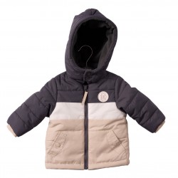 Mintini boys charcoal/ivory/beige coat MB7270