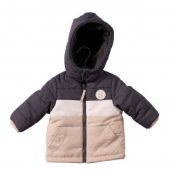 Mintini boys charcoal/ivory/beige coat MB7270