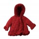 Mintini girls red coat with fur hood MB7283