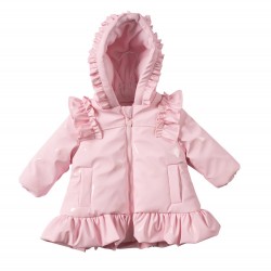 Mintini girls pink rain coat MB7284