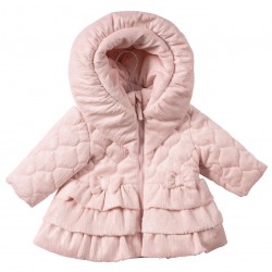 Mintini girls pink quilted jacket MB7285