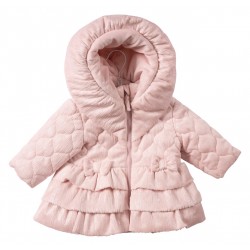 Mintini girls pink quilted jacket MB7285