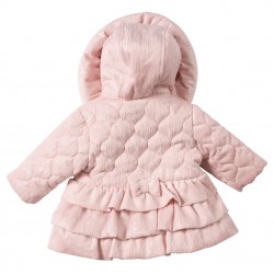 Mintini girls pink quilted jacket MB7285