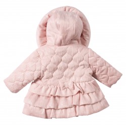 Mintini girls pink quilted jacket MB7285