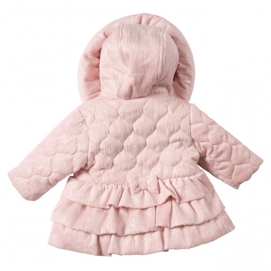 Mintini girls pink quilted jacket MB7285 Mintini girls pink quilted jacket MB7285