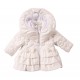 Mintini girls cream quilted jacket MB7286