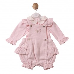 Mintini  AW26 Pink Bloomer Dungaree MB7447