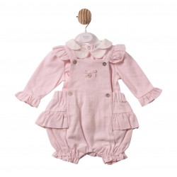 Mintini  AW26 Pink Bloomer Dungaree MB7447