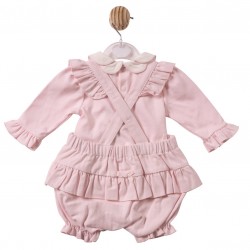 Mintini AW26 Pink Bloomer Dungaree MB7447 Mintini AW26 Pink Bloomer Dungaree MB7447