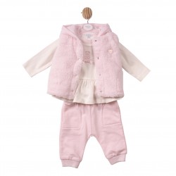 Mintini AW26 Pink Tunic Trouser and Gilet MB7431 Mintini AW26 Pink Tunic Trouser and Gilet MB7431