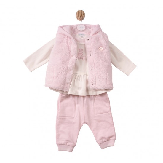 Mintini  AW26 Pink Tunic Trouser and Gilet MB7431
