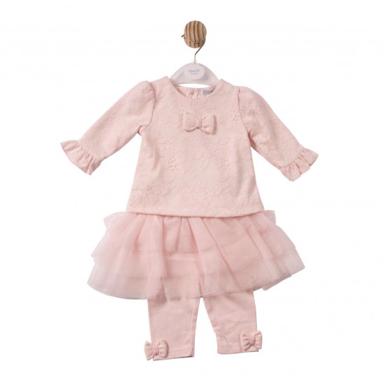 Mintini AW26 Pink Top and Tutu Leggings MB7478 Mintini AW26 Pink Top and Tutu Leggings MB7478