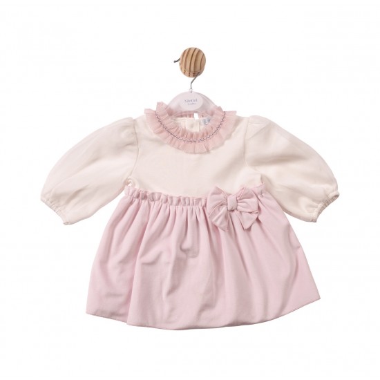 Mintini AW26 Dress Ivory/pink MB7483 Mintini AW26 Dress Ivory/pink MB7483