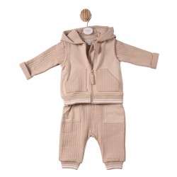 Mintini AW26 Beige Top Pant and Gilet MB7339 Mintini AW26 Beige Top Pant and Gilet MB7339