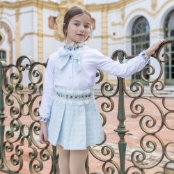 Naxos girls light blue skirt 7849