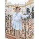 Naxos girls white shirt with light blue bow 7868 Naxos girls white shirt with light blue bow 7868