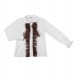 Naxos girls white shirt with beige bow 7874 Naxos girls white shirt with beige bow 7874