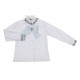 Naxos girls white shirt with light blue bow 7868 Naxos girls white shirt with light blue bow 7868