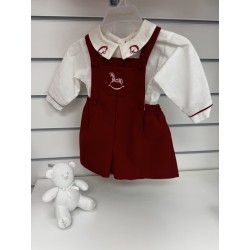 Pretty Originals AW26 Boys red rocking horse short set 8185