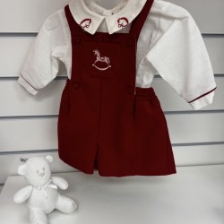 Pretty Originals AW26 Boys red rocking horse short set 8185 Pretty Originals AW26 Boys red rocking horse short set 8185