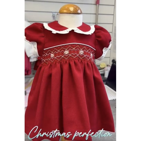 Pretty Originals red smock dress BD02412 Pretty Originals red smock dress BD02412