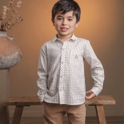 Rochy boys tan shirt and trouser set 26436