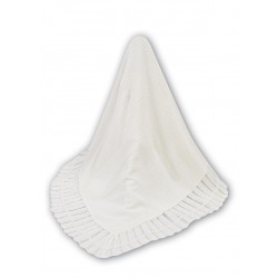 AW26 Sarah Louise knitted ivory shawl 000006