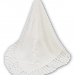 AW26 Sarah Louise knitted ivory shawl 000006