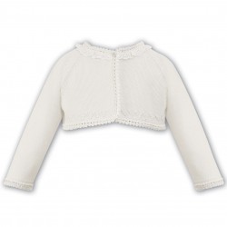 Sarah Louise white embroidered cardigan 006686