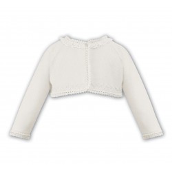 Sarah Louise white embroidered cardigan 006686