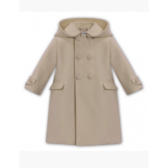 Sarah Louise AW26 -014017-2 Camel Boys Coat
