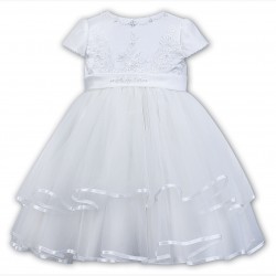 AW26 Sarah Louise 070074 Girls White Ceremonial Ballerina Dress AW26 Sarah Louise 070074 Girls White Ceremonial Ballerina Dress