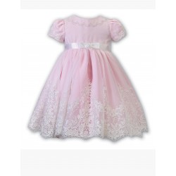 Sarah Louise AW26 070144BB-2 Girls Pink and Ivory Ballerina Dress