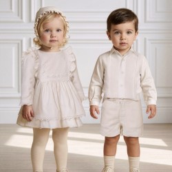 Miranda AW26 - Beige short and shirt set - 0120-23 Miranda AW26 - Beige short and shirt set - 0120-23