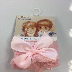 Pretty Originals Girls Pink Ankle Sock SC30872