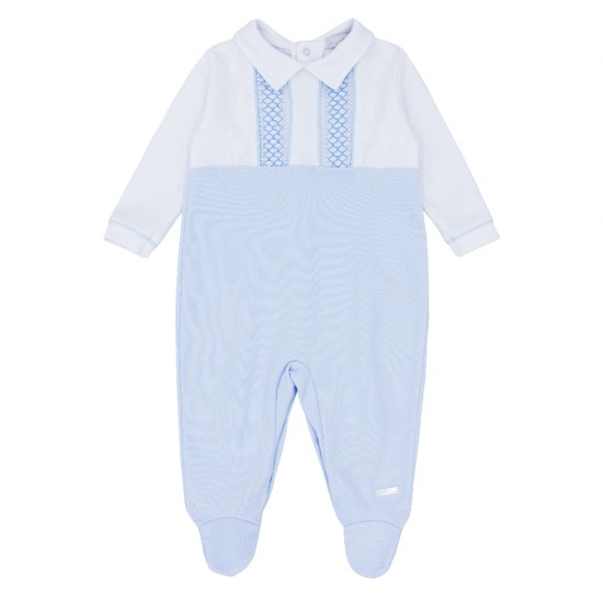 Blues Baby Blue Smocking All in One BB1375