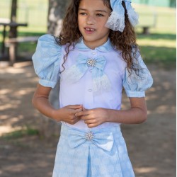 Naxos SS24 Girls Blue Cinderella Skirt Set 7365 & 7350